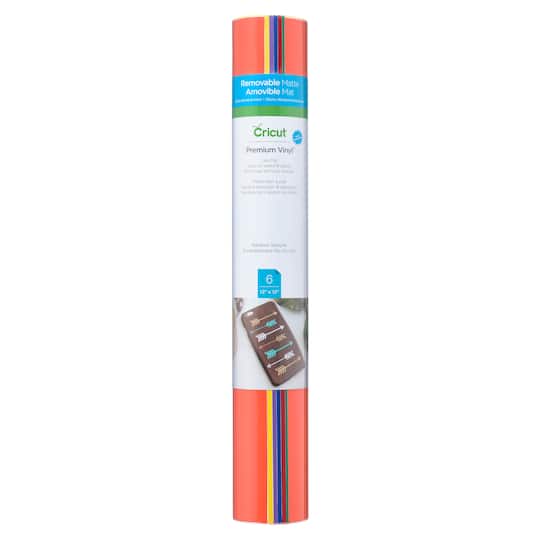 9 Packs: 6 ct. (54 total) Cricut® Premium Vinyl™, Rainbow Sampler